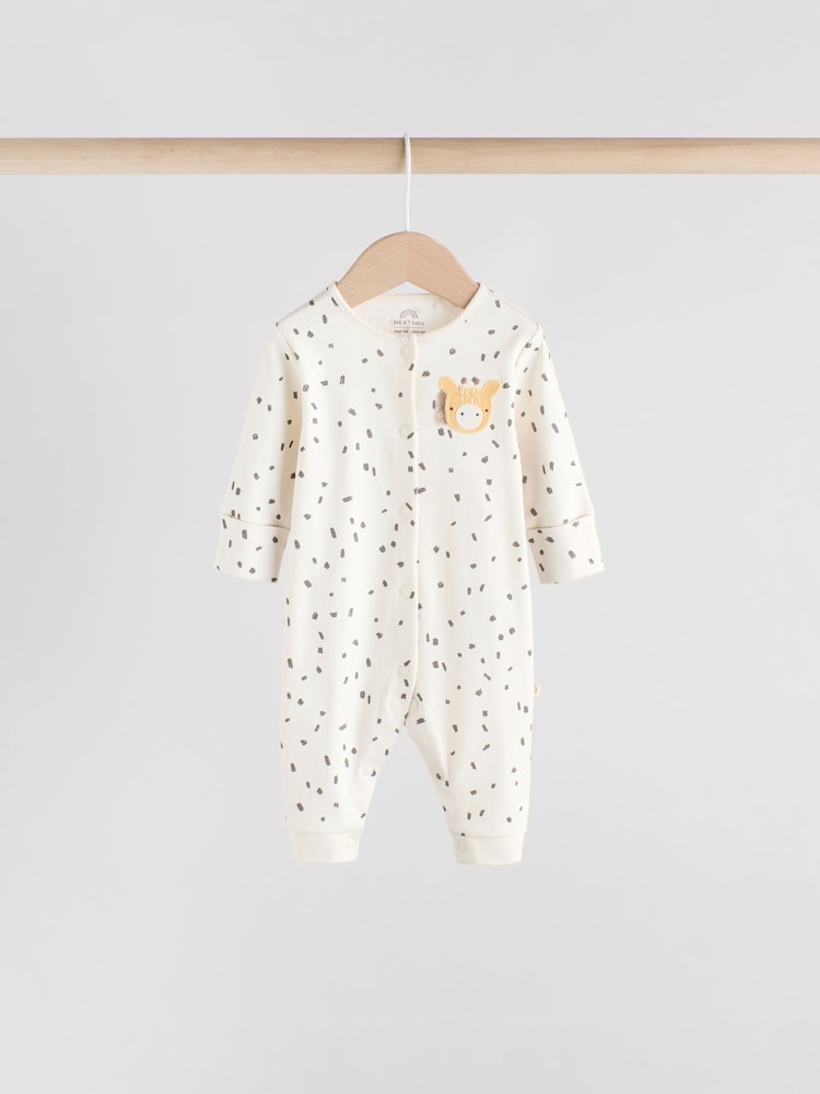 Neutral Baby Footless Character Sleepsuits 3 Pack (0mths-3yrs) - Image 2 of 13 Neutral Baby Footless Character Sleepsuits 3 Pack (0mths-3yrs) - Image 2 of 13