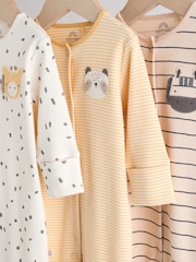 Neutral Baby Footless Character Sleepsuits 3 Pack (0mths-3yrs) - Image 7 of 13