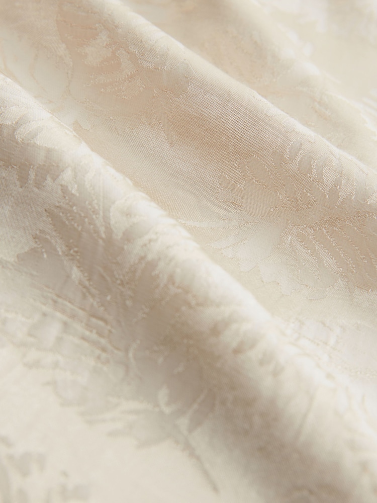 Ecru/Cream Satin Jacquard Harem Trousers - Image 8 of 8