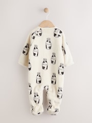 White Baby Milk Fleece Sleepsuit - Image 2 of 6