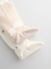 Neutral Baby Micro Fleece Two Way Zip Sleepsuits 2 Pack - Image 4 of 4