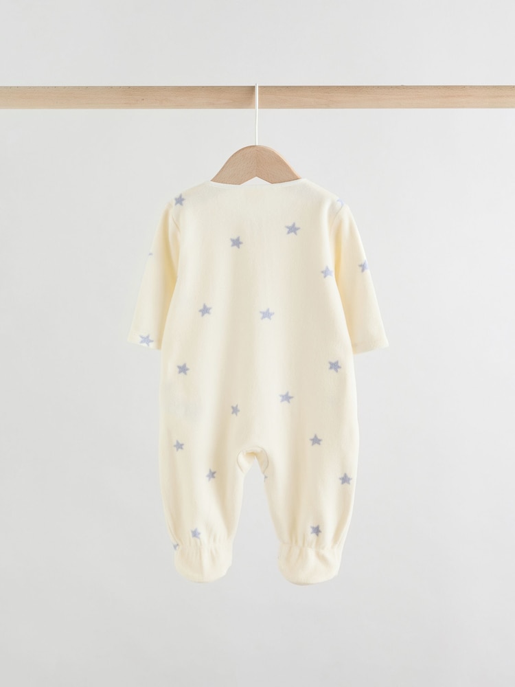 Neutrale Farbe - Baby-Schlafanzüge aus Microfleece mit Zwei-Wege-Reißverschluss im 2er-Pack - Bild 2 von 3