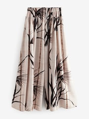 Ecru Print Palazzo Trousers - Image 5 of 8