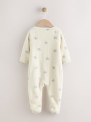 Grey Baby Milk Fleece Sleepsuit - Image 2 of 6