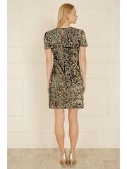 Yumi Gold Sequin Tunic Dress - Image 3 of 4