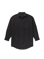 Victoria's Secret Black Oversized Cover Up Shirt - Image 1 of 1