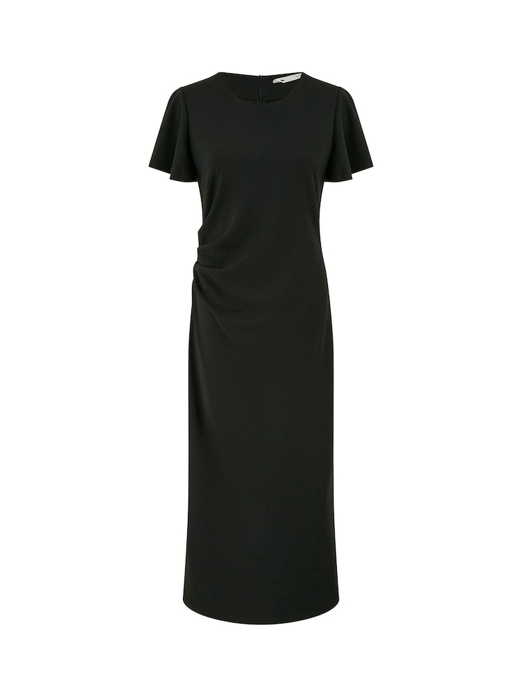 Yumi Ruched Waist Stretch Midi Dress - Bild 5 von 5