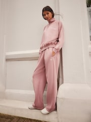 self. Pink Wide Leg Joggers - Image 1 of 8
