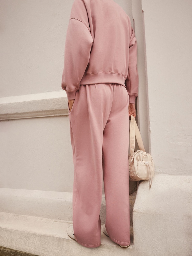 self. Pink Wide Leg Joggers - Image 3 of 8