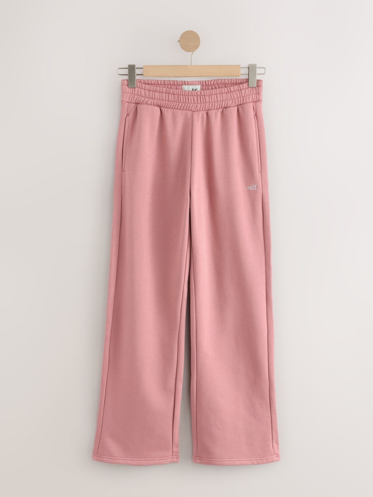 self. Pink Wide Leg Joggers - Image 6 of 8