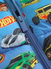 Blue Hotwheels Padded Shower Resistant Coat (3mths-7yrs) - Image 4 of 6