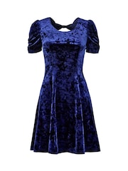 Joe Browns Skater-Minikleid aus Crushed-Samt mit Schleife hinten - Bild 6 von 6