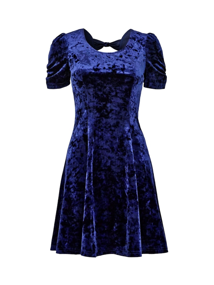 Joe Browns Skater-Minikleid aus Crushed-Samt mit Schleife hinten - Bild 6 von 6 Joe Browns Skater-Minikleid aus Crushed-Samt mit Schleife hinten - Bild 6 von 6