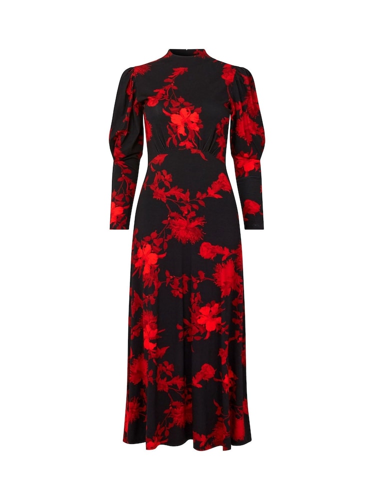 Joe Browns – High-Neck-Jerseykleid mit langen Ärmeln und floralem Print aus 100 % Baumwolle - Bild 7 von 7
