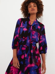 Joe Browns – langärmliges Maxikleid mit auffälligem floralem Print und Schleifenausschnitt - Bild 5 von 6