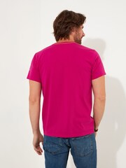 Joe Browns Pink Bold Rock 'n' Roll Short Sleeve Crew Neck Graphic 100% Cotton T-Shirt - Image 4 of 5