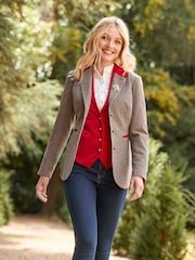 Blazer inteligent din velur Heritage cu un singur rând de nasturi Joe Browns - Imaginea 1 din 7