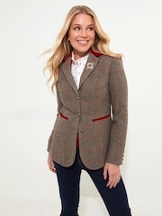 Blazer inteligent din velur Heritage cu un singur rând de nasturi Joe Browns - Imaginea 2 din 7