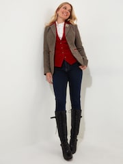 Blazer inteligent din velur Heritage cu un singur rând de nasturi Joe Browns - Imaginea 3 din 7