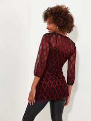 Joe Browns Open Weave Mock Wrap Tunic and Cami Top - Bild 2 von 5