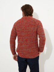 Joe Browns Orange Chunky Knit Crew Neck Jumper - Image 4 of 5