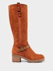 Joe Browns Brown Classic Tall Cosy Faux Fur Lined Suede Long Boots - Image 1 of 6