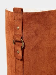 Joe Browns Brown Classic Tall Cosy Faux Fur Lined Suede Long Boots - Image 6 of 6