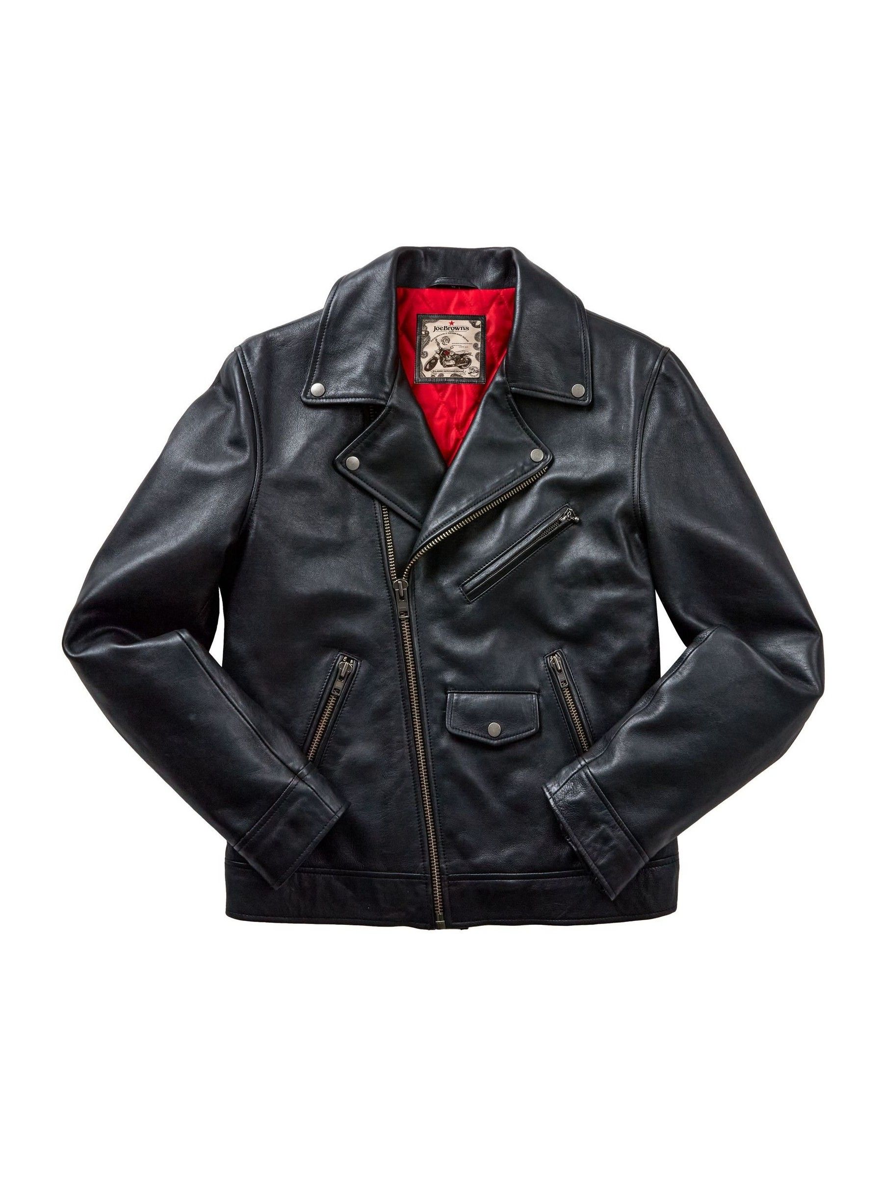 Buy Joe Browns Black Timeless Edgy Detail Leather Biker