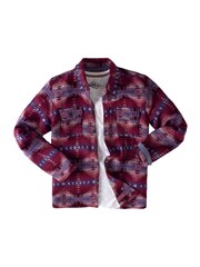 Joe Browns Red Colourful Aztec Print Long Sleeve 100% Cotton Shirt - Image 7 of 7