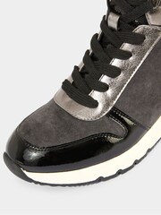 Joe Browns Grey Cosy Faux Fur Trim Trainer Boots - Image 6 of 8