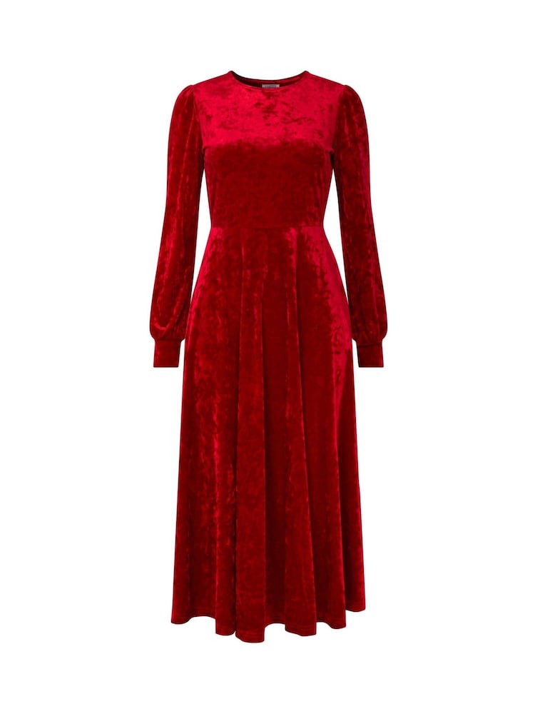 Joe Browns – Midi-Kleid aus Velours mit voluminösen Ärmeln - Bild 5 von 5 Joe Browns – Midi-Kleid aus Velours mit voluminösen Ärmeln - Bild 5 von 5
