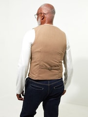 Joe Browns Brown Washed Chunky Cord Waistcoat - Image 4 of 6