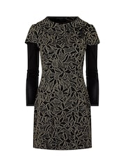 Joe Browns Glittered Jacquard Long-Sleeved Layered Tunic with Cowl Neck - Bild 7 von 7
