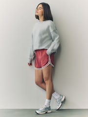 Dusky Pink Sports Shorts With Contrast Stripe - Image 3 of 6
