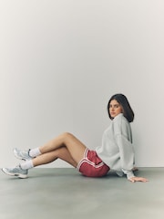 Dusky Pink Sports Shorts With Contrast Stripe - Image 4 of 6