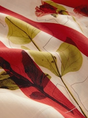 Red/Ecru Stripe Tie Waist Shorts - Image 2 of 3