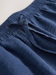 Navy Sports Shorts With Contrast Stripe - Image 8 of 9