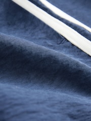 Navy Sports Shorts With Contrast Stripe - Image 9 of 9