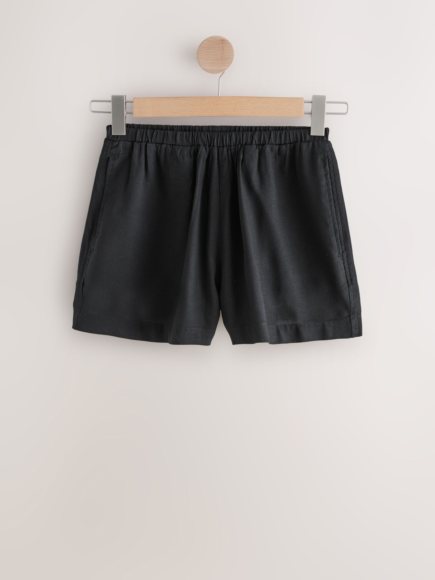Buy Black Shorts With Linen from the Next UK online shop