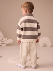 Ecru Textured Corduroy Pull On Trousers (3mths-7yrs) - Image 3 of 8