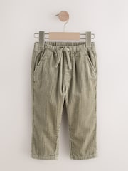 Sage Green Corduroy Pull On Trousers (3mths-7yrs) - Image 1 of 5