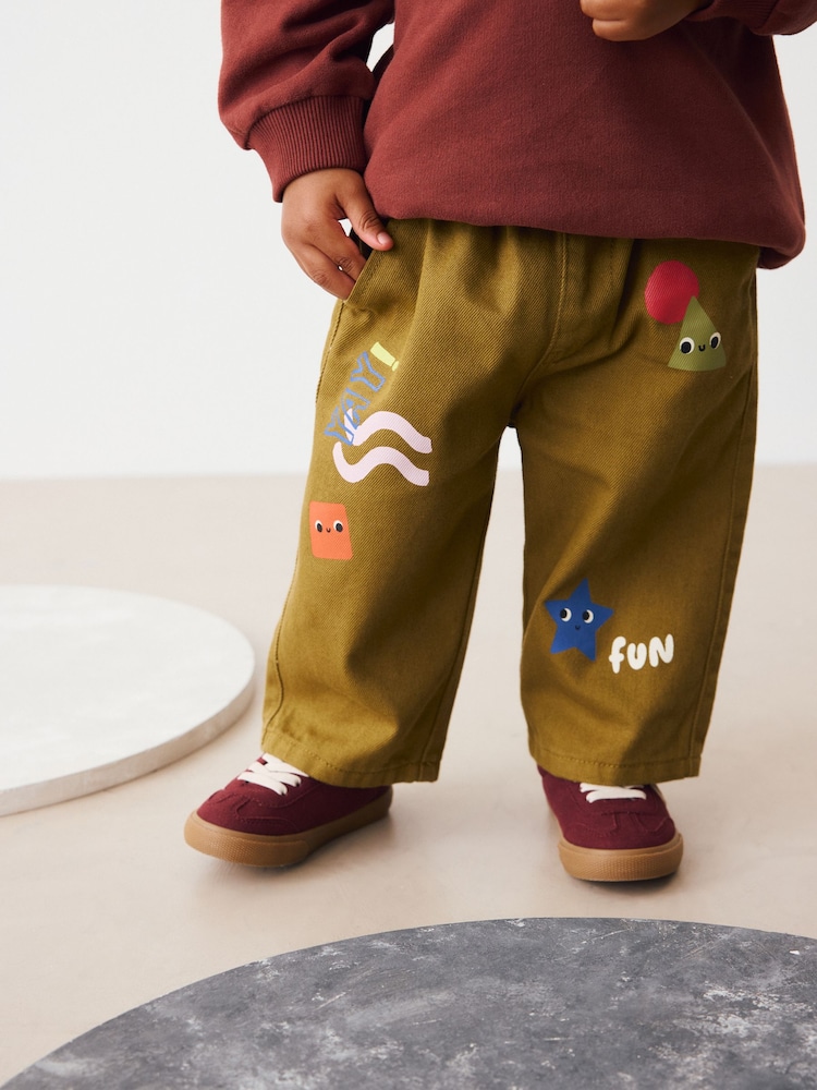 Green Shapes Pull On Wide Trousers (3mths-7yrs) - Image 1 of 9 Green Shapes Pull On Wide Trousers (3mths-7yrs) - Image 1 of 9