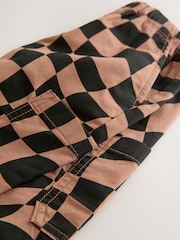 Black/Tan Checkerboard Side Pocket Pull On Trousers (3mths-7yrs) - Image 7 of 7