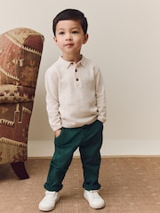Green Stretch Chino Trousers (3mths-7yrs) - Image 3 of 3