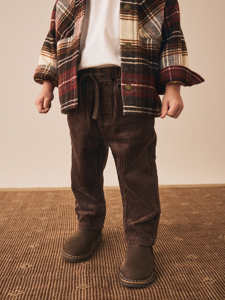 Brown Corduroy Pull On Trousers (3mths-7yrs) - Image 1 of 8