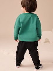 Black Varsity Cargo Trousers (3mths-7yrs) - Image 3 of 9