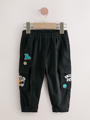 Black Varsity Cargo Trousers (3mths-7yrs) - Image 5 of 9