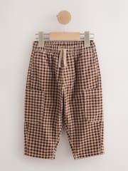 Brown Gingham Corduroy Wide Leg Trousers (3mths-7yrs) - Image 5 of 8