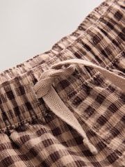 Brown Gingham Corduroy Wide Leg Trousers (3mths-7yrs) - Image 7 of 8