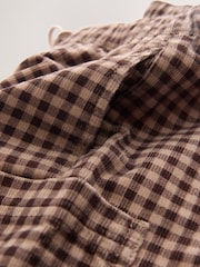 Brown Gingham Corduroy Wide Leg Trousers (3mths-7yrs) - Image 8 of 8